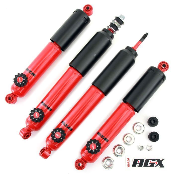 Set 4 - KYB AGX Adjustable Gas Shock Absorbers - Mini '59-'01